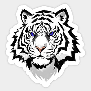 Blue-Eyes White Tiger Sticker